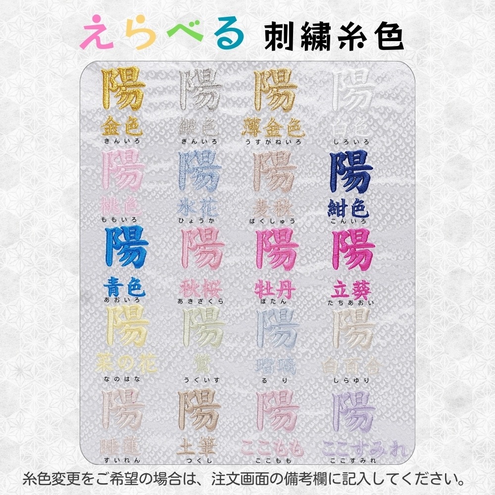 【名前旗】刺繍名旗 瑞祥の鯉(小) 7640-42〈男の子〉[255N-008]