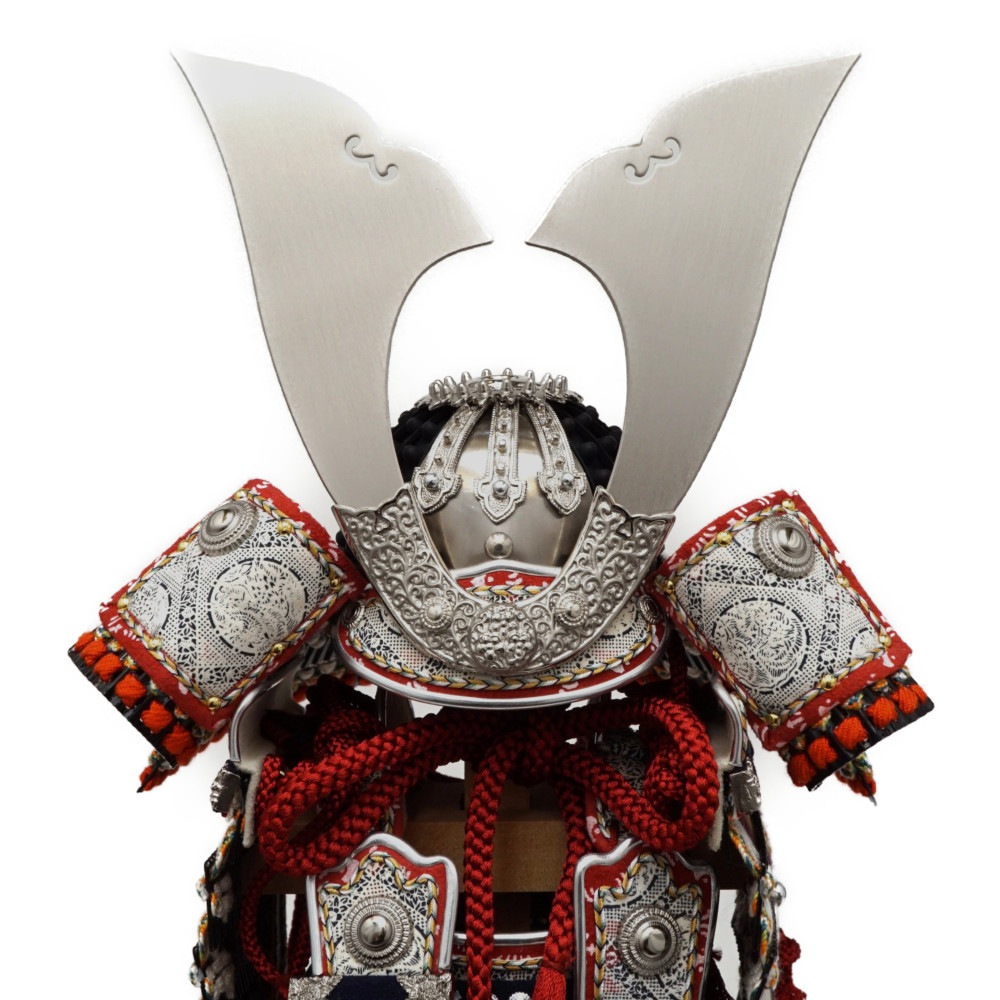 【五月人形】五分之一 源氏八領 沢瀉鎧 奉納鎧飾り | 雄山作