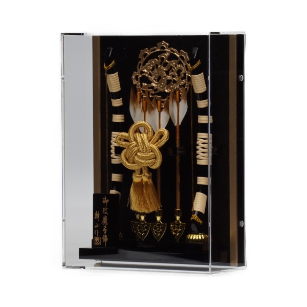 【破魔弓】蓮(金龍金具) アクリル 壁掛け〈幹山作〉[211-062]