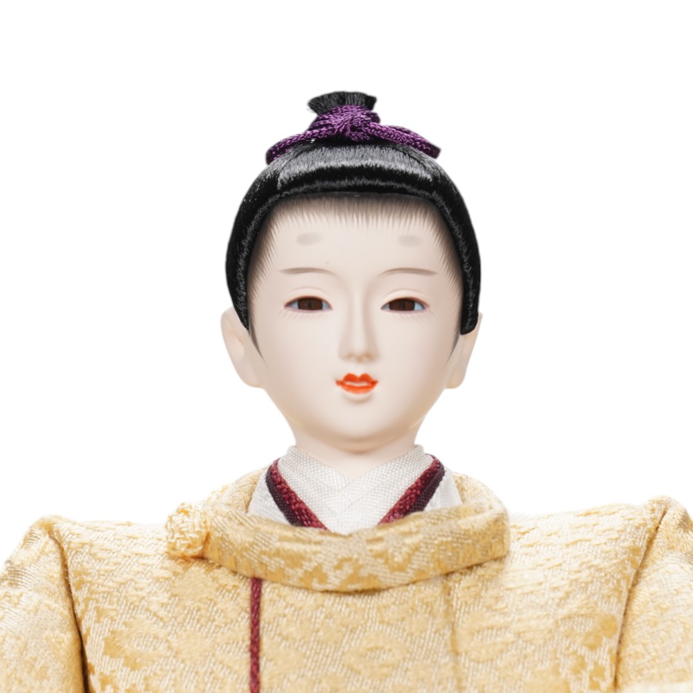 【雛人形】京十三番 草木染め 小葵文様 親王揃いアクリルケース飾り | 小出松寿作