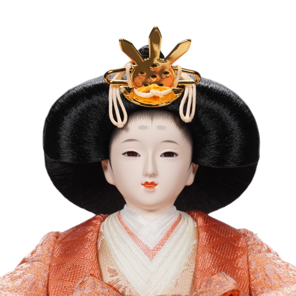 【雛人形】京十三番 草木染め 小葵文様 親王揃いアクリルケース飾り | 小出松寿作