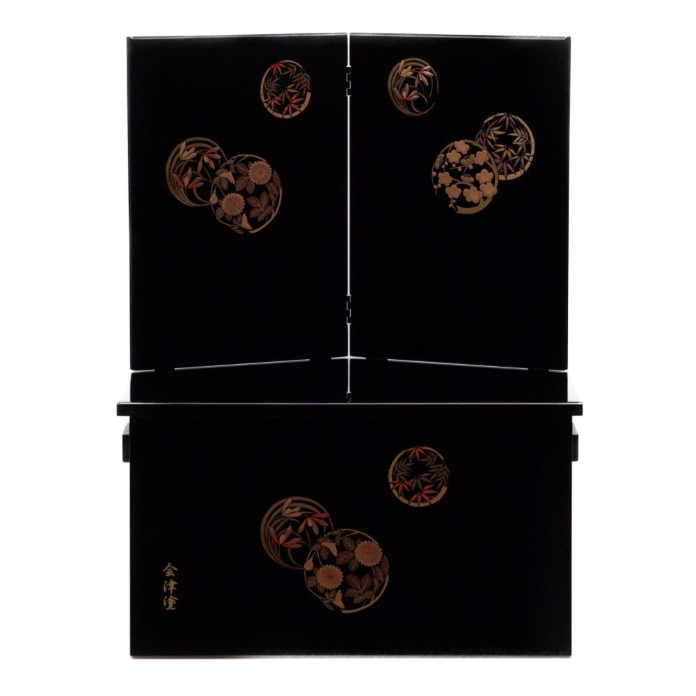 【五月人形】10号 竹雀 国宝模写 兜収納飾り〈雄山作〉[215-104]