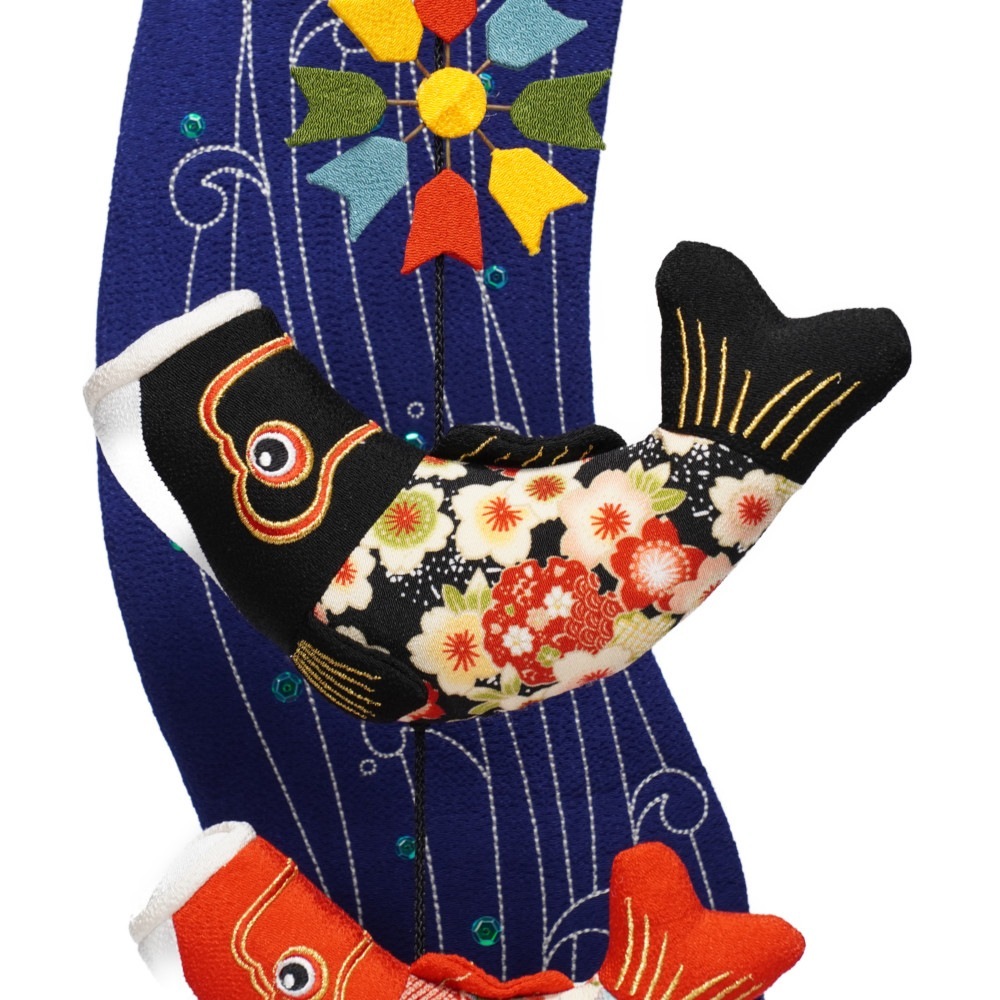 つるし鯉のぼり 鯉のつるし飾り【陽光と月】コンパクト｜おしゃれ｜モダン