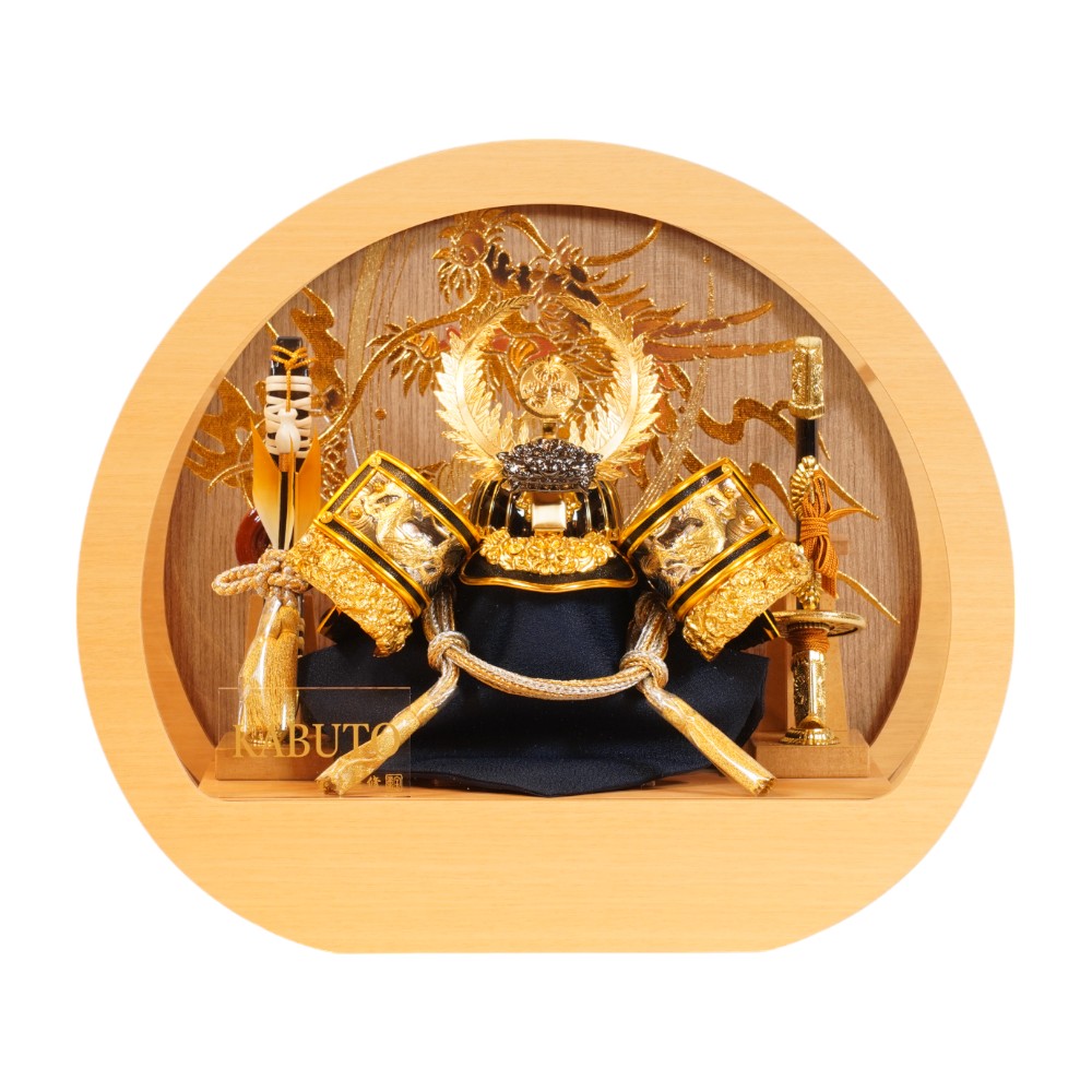 【五月人形】5号 金徳川 兜アクリルケース飾り | 宝童作