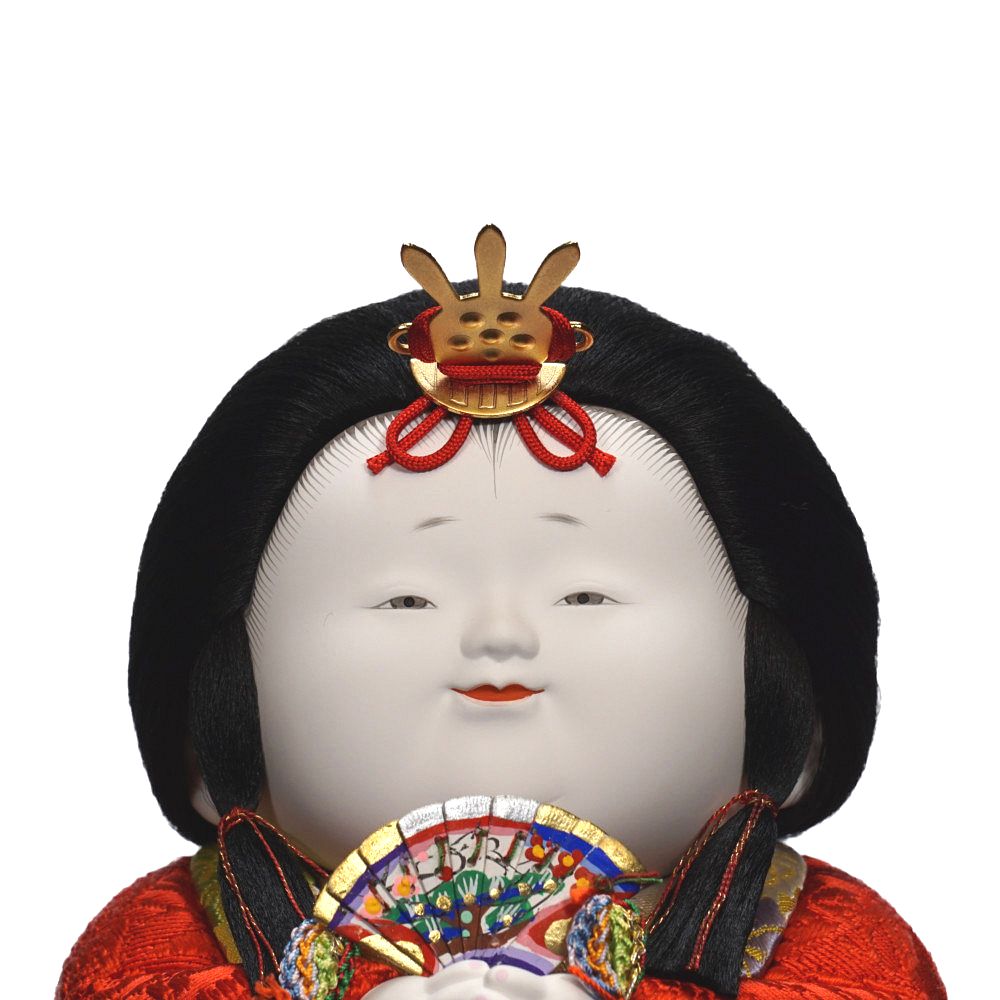 木目込み雛人形】平成古典 黒袍 親王揃いアクリルケース飾り | 石川佳