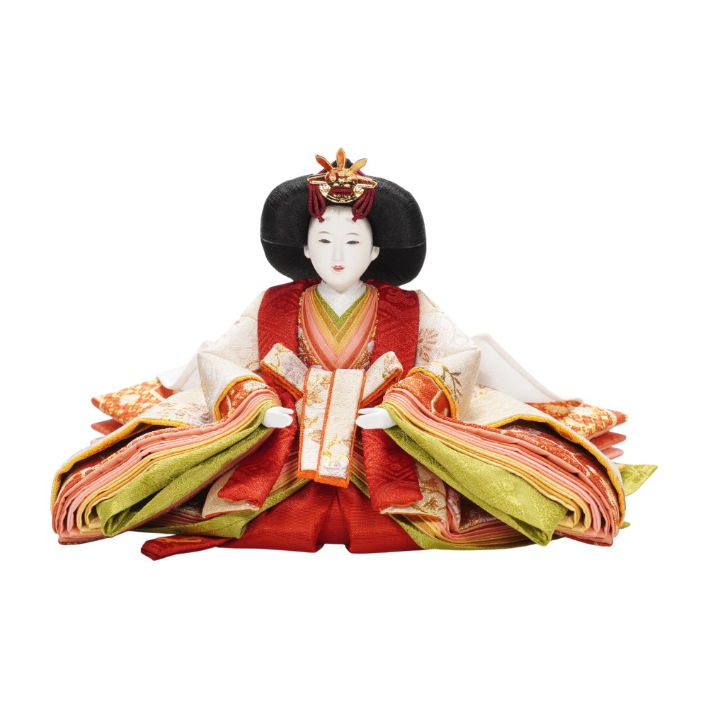 【雛人形】京十一番 平安 円華壱年文様 親王揃い収納飾り | 小出松寿作