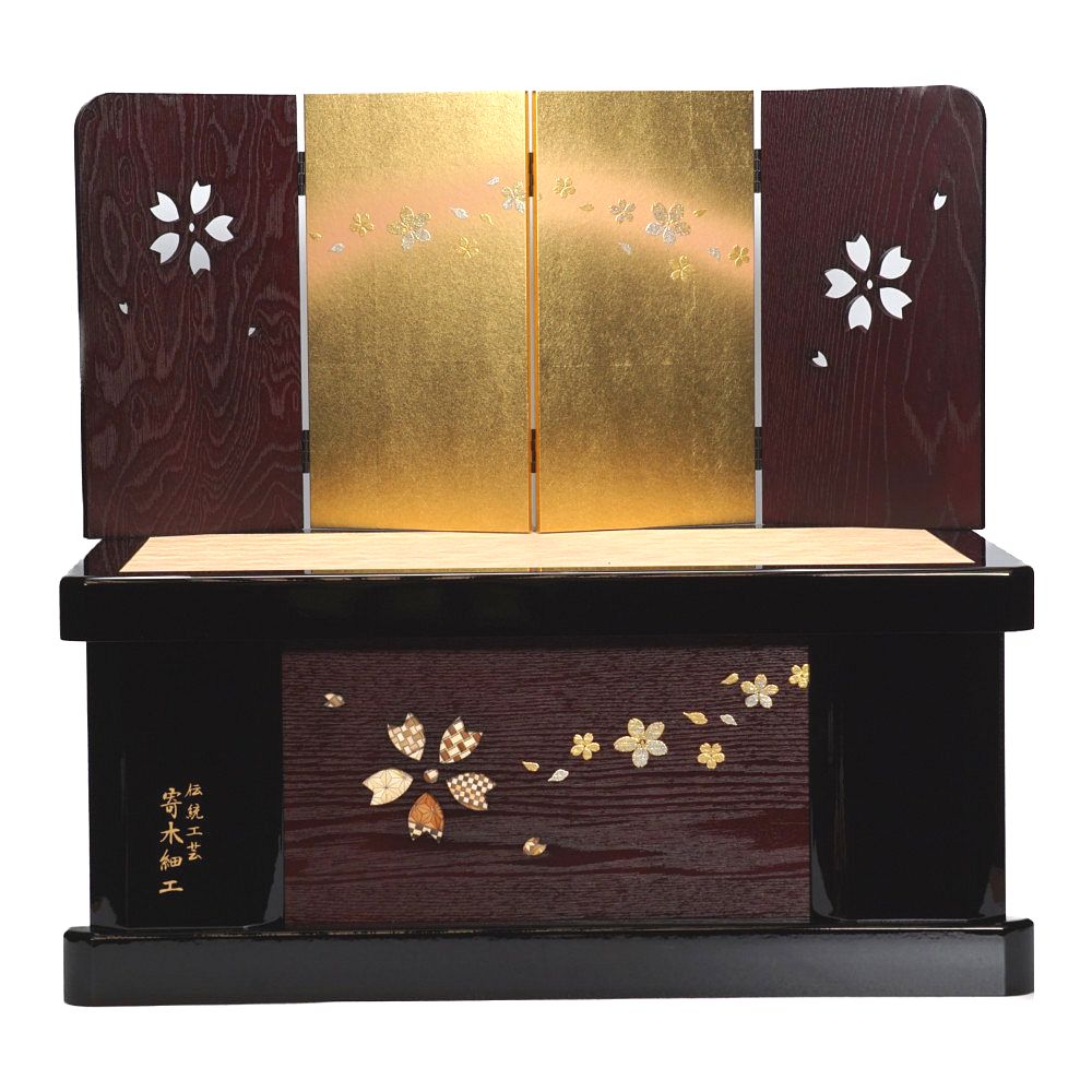 【雛人形】京十一番 平安 円華壱年文様 親王揃い収納飾り | 小出松寿作