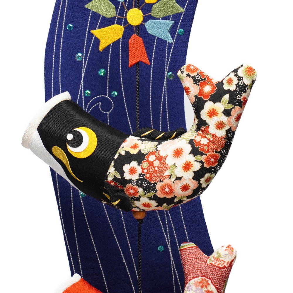 【つるし飾り】室内鯉 鯉の滝のぼり(中) 5-S32N 〈男の子〉[225T-091]