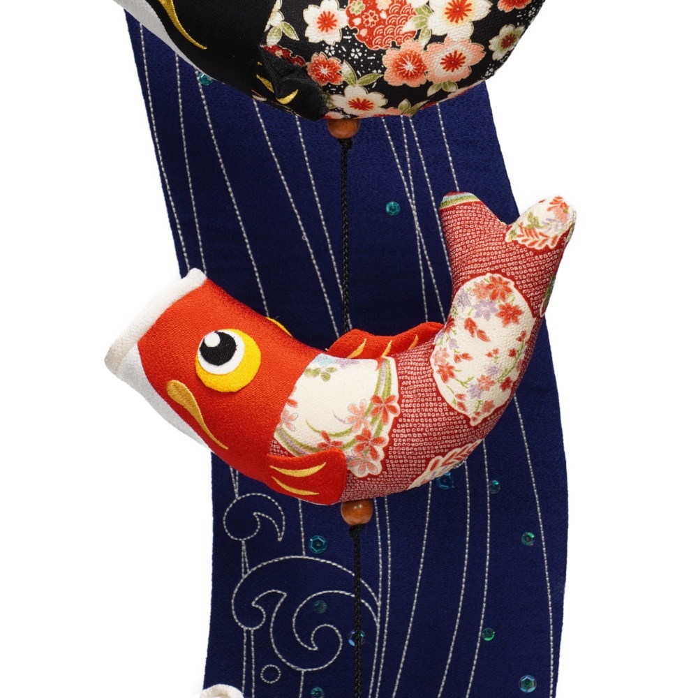 【つるし飾り】室内鯉 鯉の滝のぼり(中) 5-S32N 〈男の子〉[225T-091]