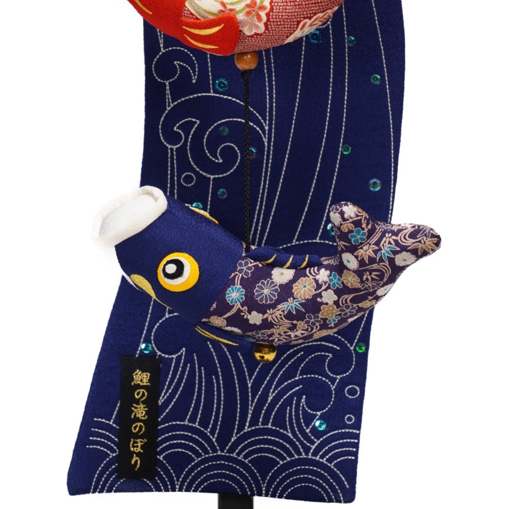 室内鯉のぼり 鯉の滝登り 大 sp-5-1 室内用鯉のぼり | 職人手作りの秀光人形工房五月人形・鯉のぼり