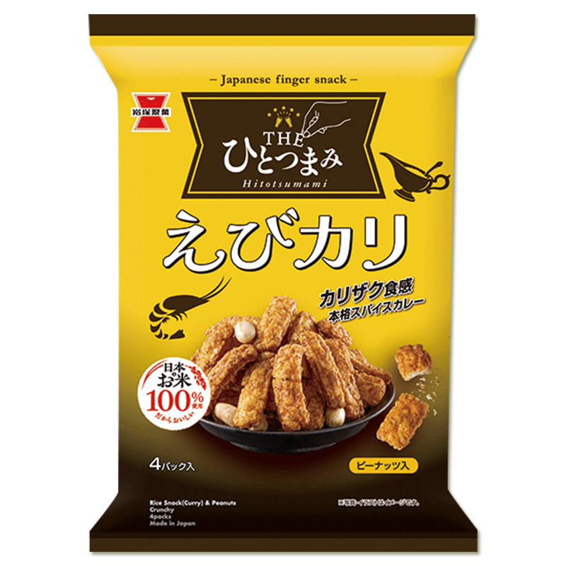 岩塚製菓 THEひとつまみ えびカリ 80g×12袋 | 岩塚製菓商品,THE