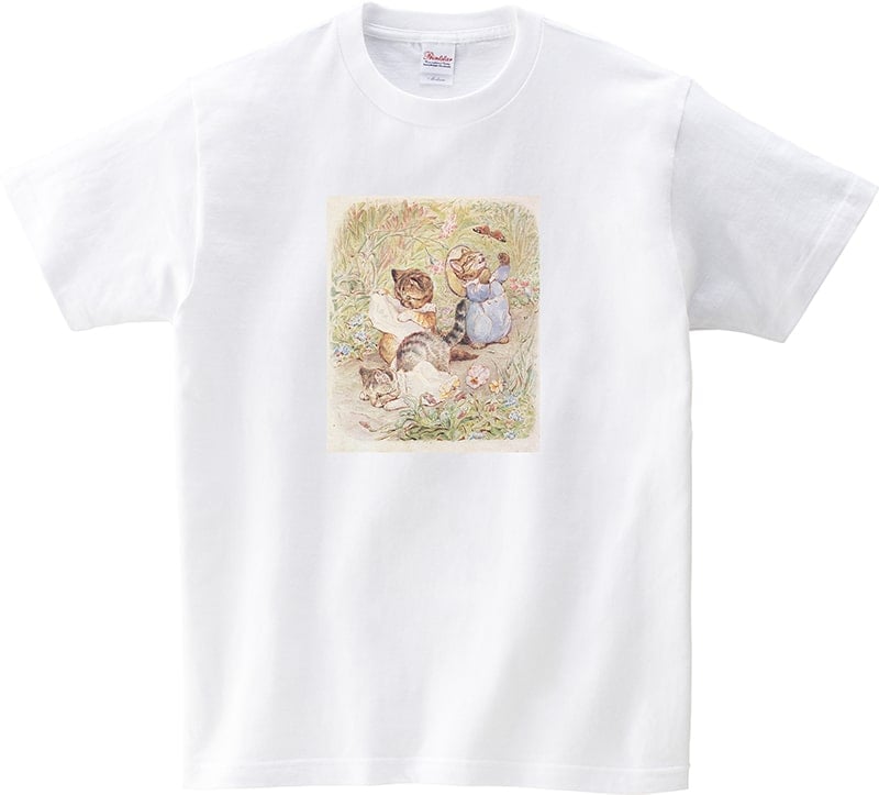 ねこの絵画 Tシャツ　「よそ行きの服を汚す」　ビアトリクス・ポター 10