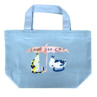 さくらねこを応援！　 ランチトートバッグ（designed by 高田 昌耶）　チャリティーグッズ（100円寄付）　