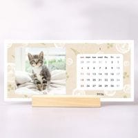 【チャリティー】卓上カレンダー2026 デザインタイプ (12枚/スタンド付)