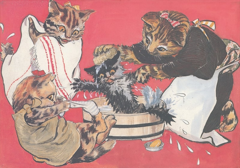 tw様予約①絵画「猫の背中に何かある〜日本の夏の風物詩／モロッコ／スウェーデン」 3_000000000176.jpg?1716965835