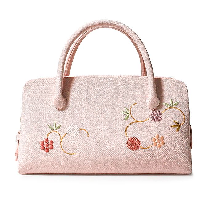 井澤屋　アイボリー 花柄刺繍 和装用バッグ 井澤屋 アイボリー 花柄刺繍 和装用バッグ