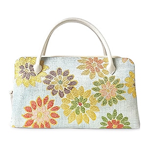 葵バッグ「金彩花文」