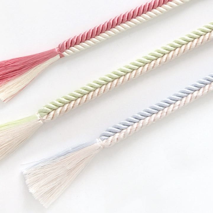 帯締め 観世二本合せ配色切房