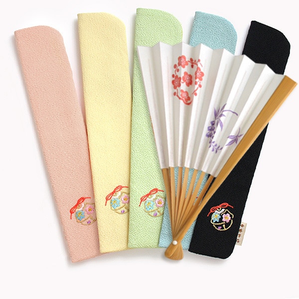 ちりめん刺繍 扇子入れ「雲錦鈴」｜ちりめん小物 井澤屋