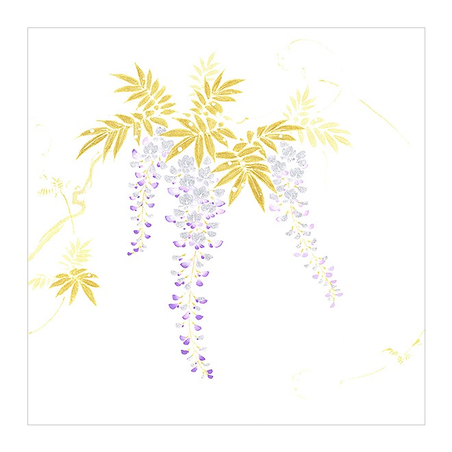 藤 薄グレー 枝垂れ藤 名古屋帯 塩瀬 【豊富な，HOT】