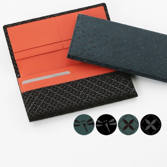 甲州印傳 札入れ「ひそか」 INDEN; Long Wallet