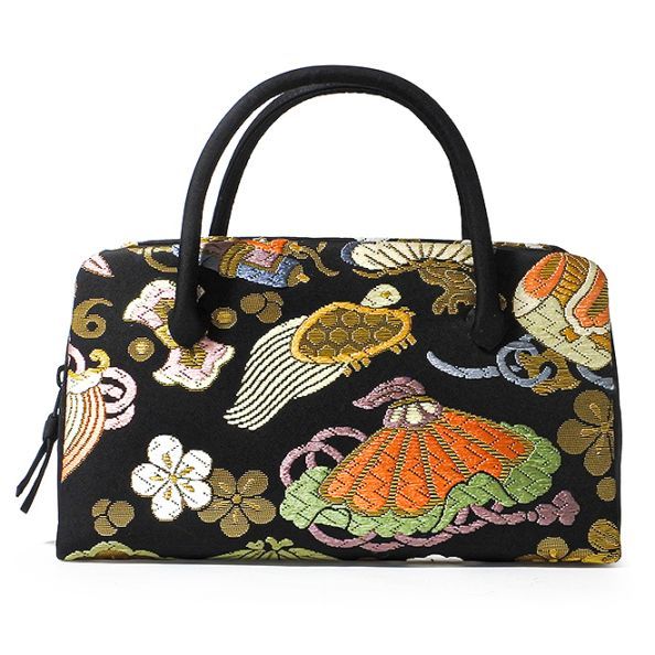 京都老舗　井澤屋　花柄刺繍 和装用バッグ 黒 京都老舗 井澤屋 花柄刺繍 和装用バッグ 黒 2025年最新】井澤屋