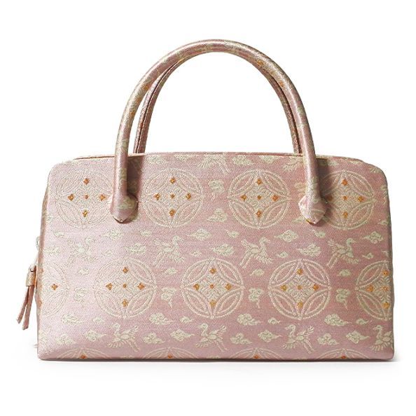 葵バッグ「懸守七宝雲鶴紹巴 藤色」