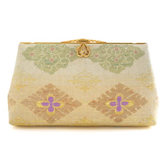 金色 刺繍入り 和装　パーティーバッグ フォーマルバッグ・パーティーバッグ｜和装バッグ・着物用バッグ｜和装