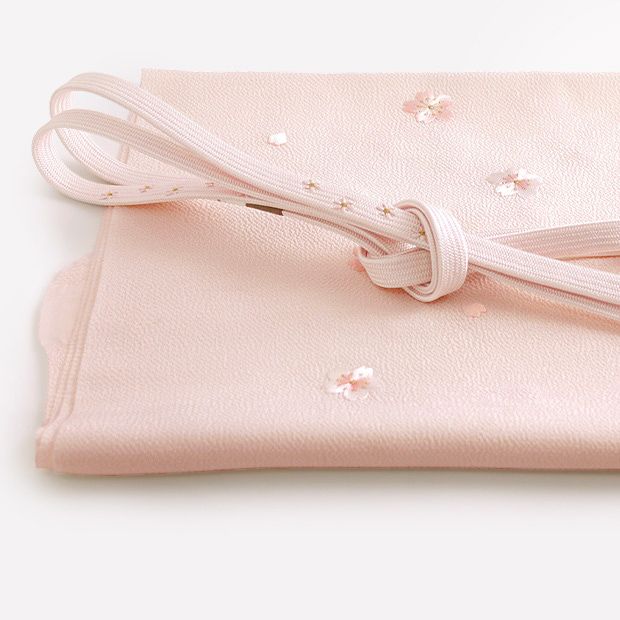 桜の帯締め・帯揚げセット 桜色