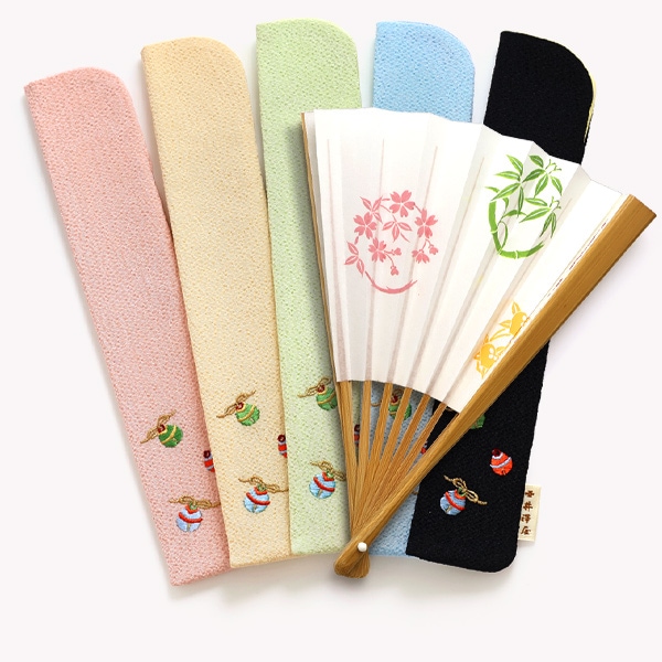 ちりめん刺繍扇子入れ「小鈴」｜ちりめん小物 井澤屋