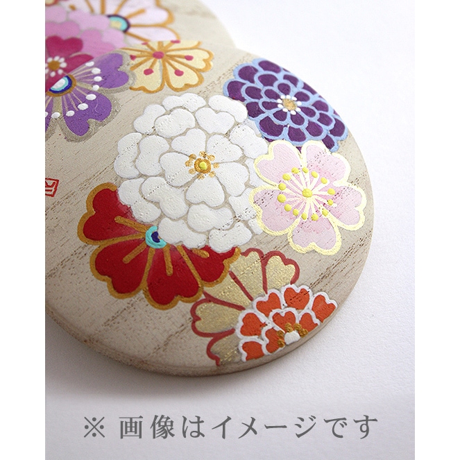 手描き桐手鏡（巾着付き）｜井澤屋ごのみ