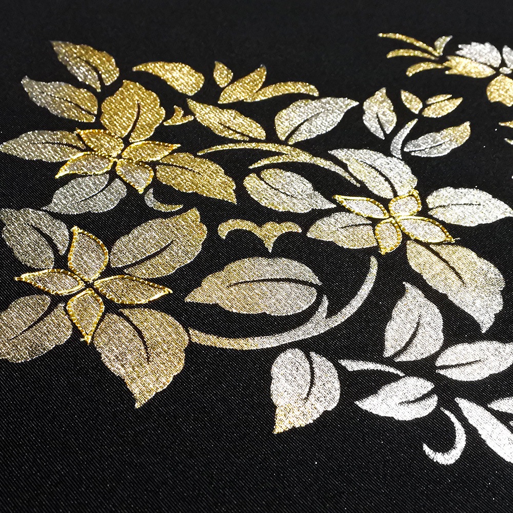 新塩瀬帯「花菱重ね」｜洗える帯 名古屋帯