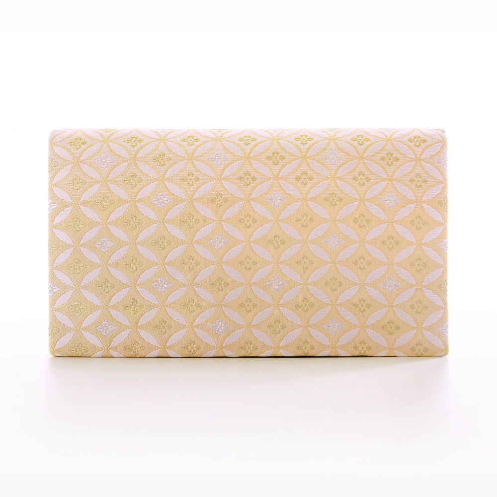 パーティーバッグ 2wayクラッチ「彩かすみ七宝文・オレンジ」｜和装