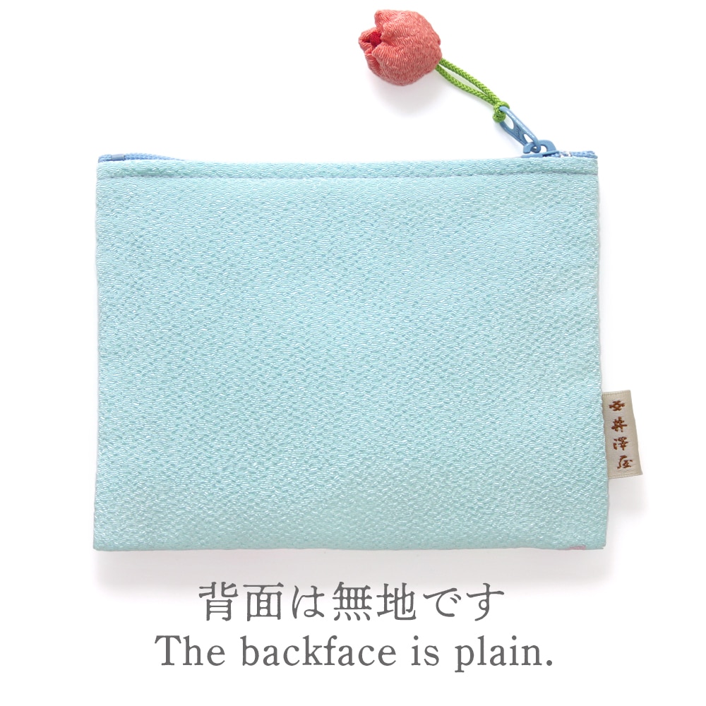 桜のちりめん刺繍 ミニポーチ｜ちりめん小物 井澤屋