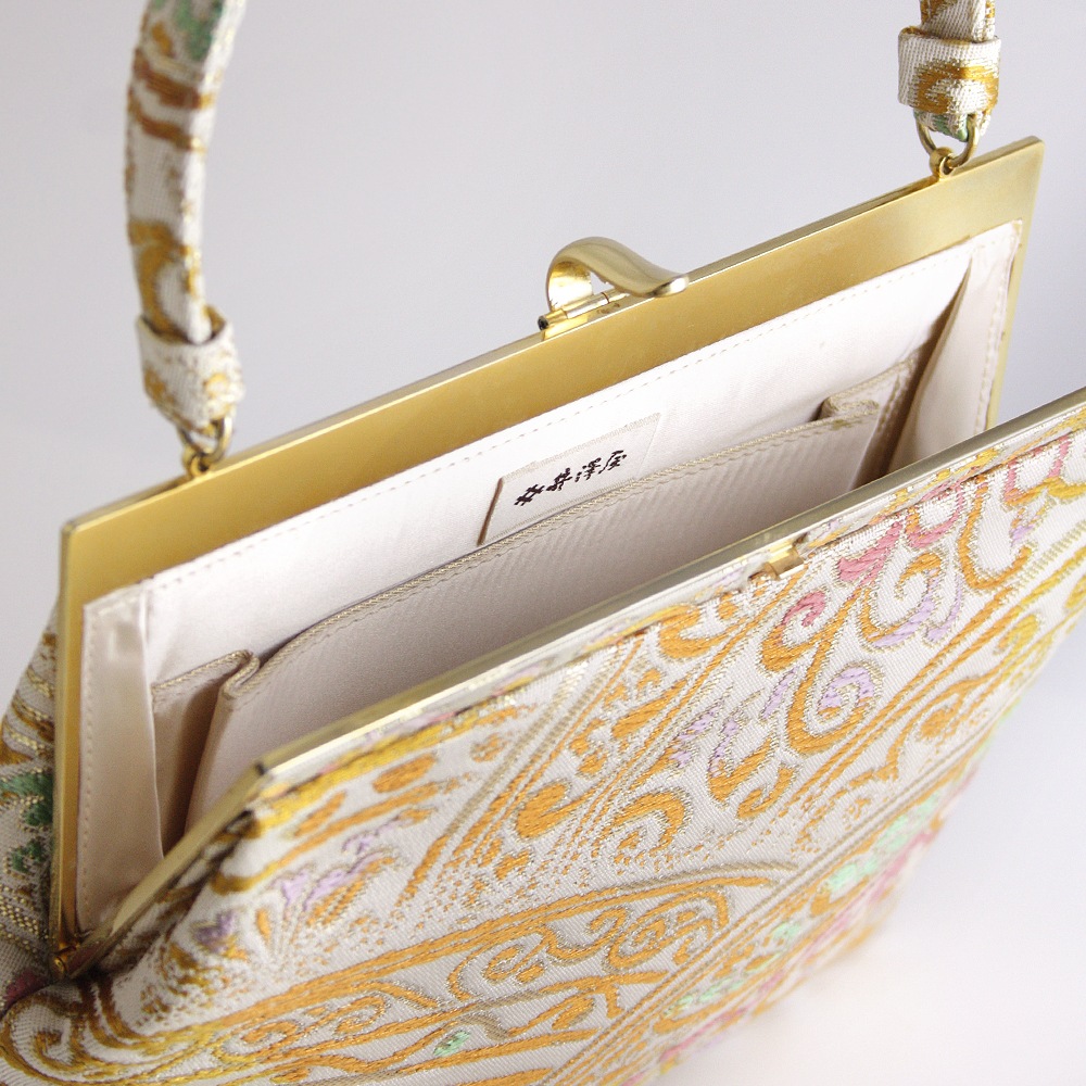 （株）伊と忠　和装用パーティーバッグ新品 パーティーバッグ「彩円唐草文」｜和装バッグ 着物用