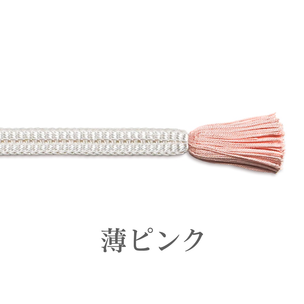 夏の帯締め 源氏レース白地色撚房｜和装小物 井澤屋