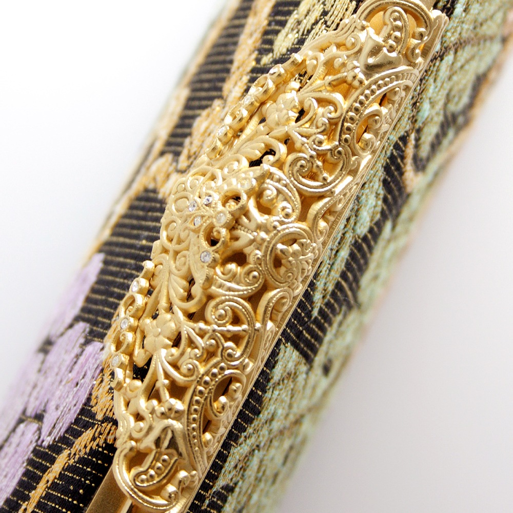 パーティーバッグ 2wayクラッチ「ねん金綴錦 ギリシャ葡萄文