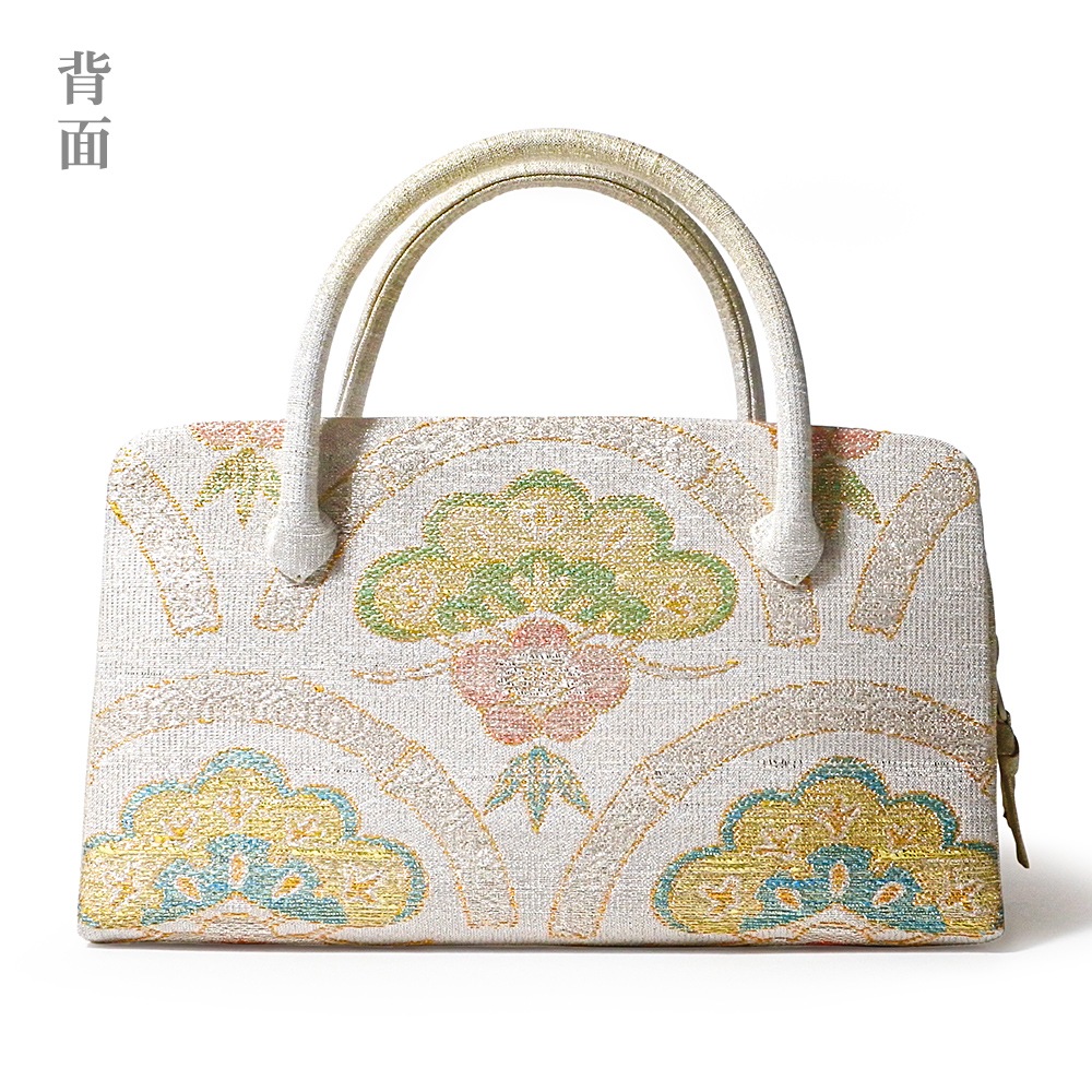 葵バッグ「ねん金綴 青海松笠文」｜和装バッグ 着物用バッグ