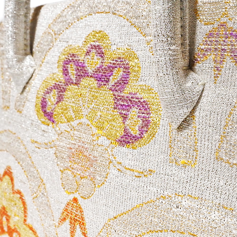 葵バッグ「ねん金綴 青海松笠文」｜和装バッグ 着物用バッグ