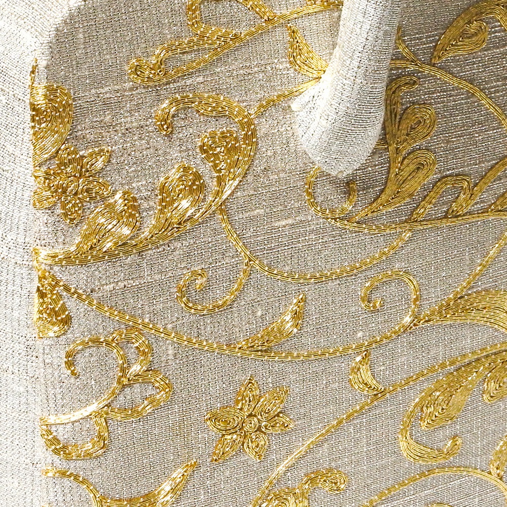 葵バッグ「金駒刺繍 ヨーロッパ唐草」｜和装バッグ 着物用バッグ