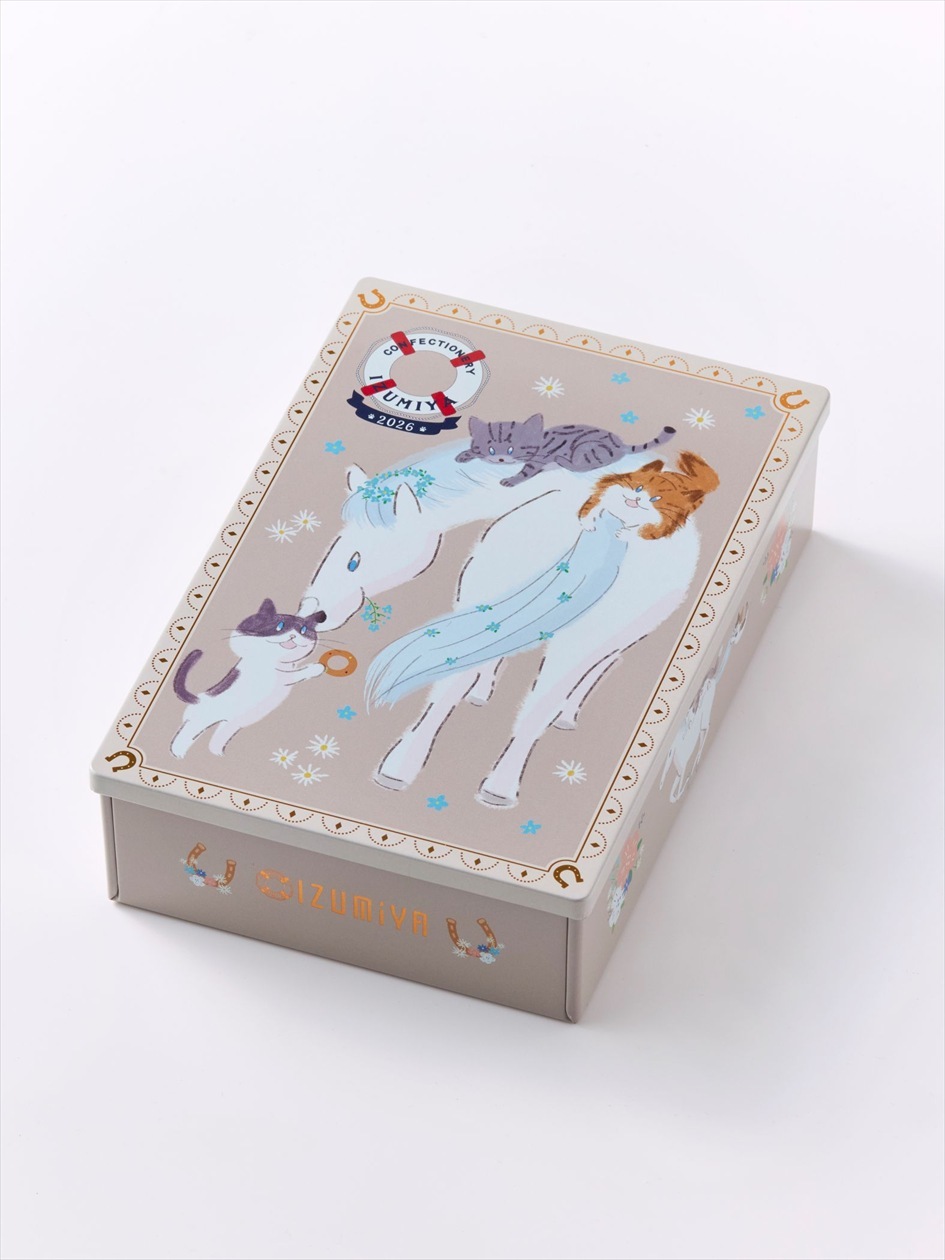 うまとねこ缶【幸せをつなぐ干支缶】