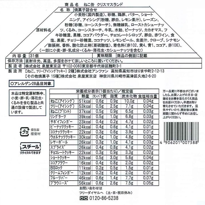 ねこ缶 クリスマスランド