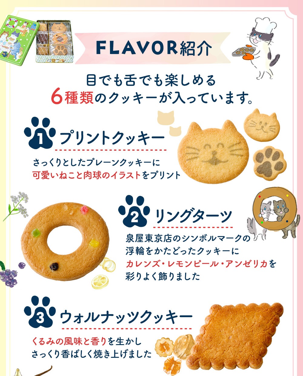 ねこ缶【365日クッキーがつづる幸せ】