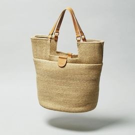 mononogu  WO4-RF  raffia Brade Woven Tote