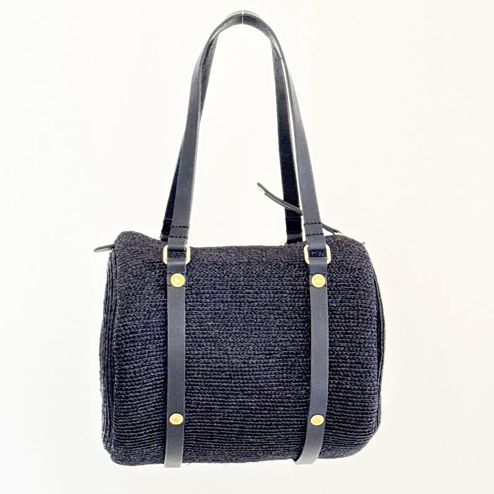 mononogu  WO3-RF  raffia brade Woven drum boston