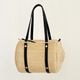 mononogu  WO3-RF  raffia brade Woven drum boston