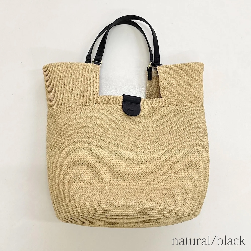 mononogu  WO4-RF  raffia Brade Woven Tote