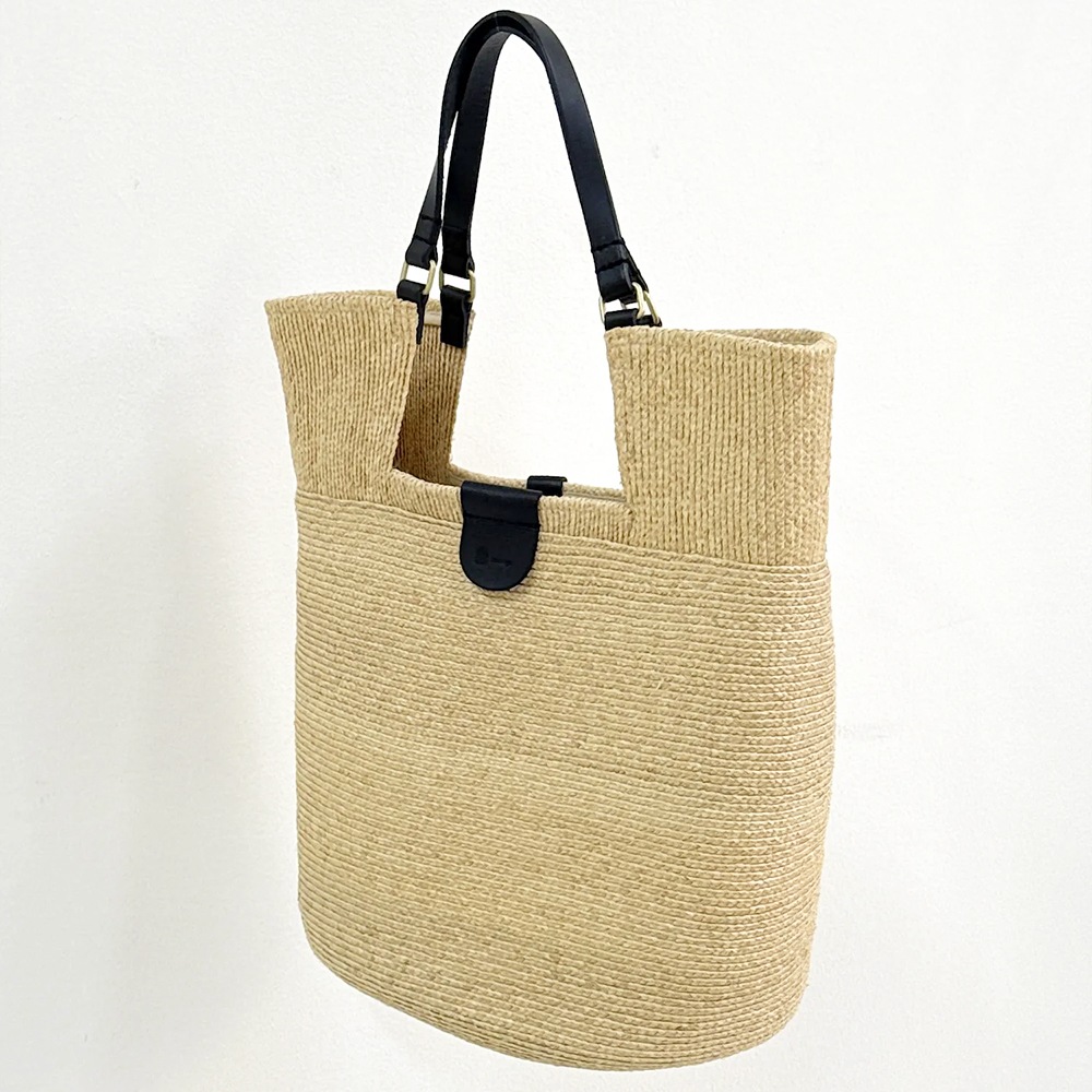 mononogu  WO4-RF  raffia Brade Woven Tote