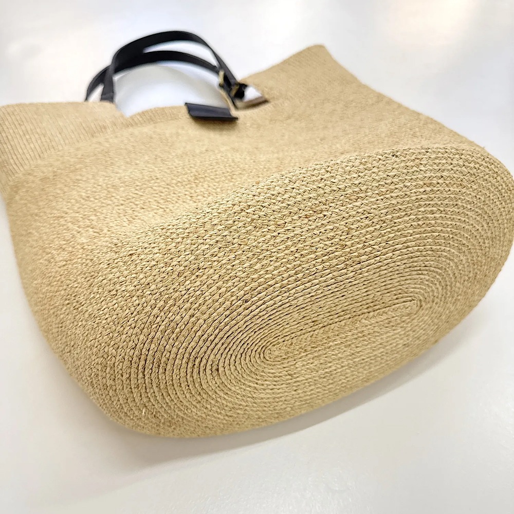 mononogu  WO4-RF  raffia Brade Woven Tote