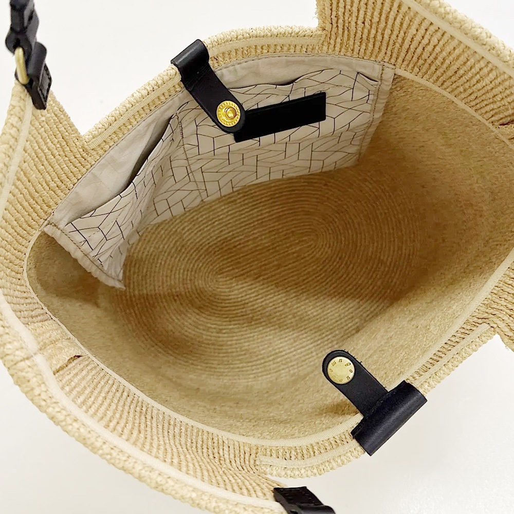 mononogu  WO4-RF  raffia Brade Woven Tote